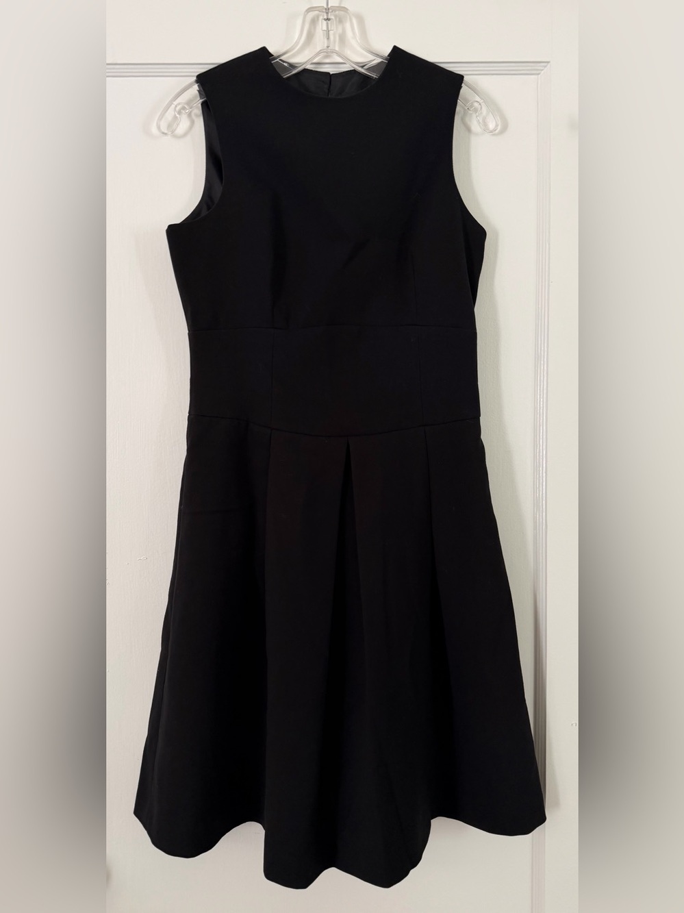 Zara Black Sleeveless Fit-and-Flare Dress